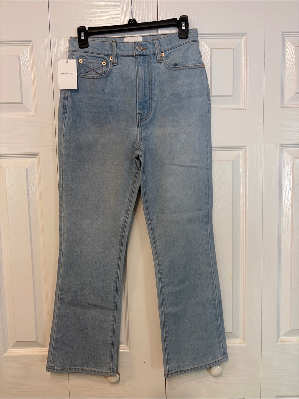 Unpublished Light Blue High-Rise Wide Leg Jeans 792